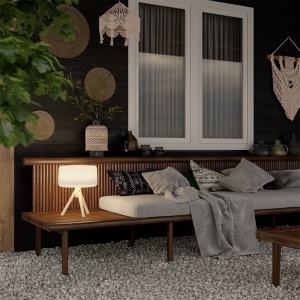 LAMPA DE MASA CHLOE 35 SOLAR & BATERIE, UTILIZABILA IN INTERIOR/EXTERIOR, CU TELECOMANDA - Img 3