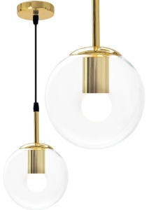Lampa DE TAVAN SUSPENDABILA din sticla Sfera Auriu APP686-1CP