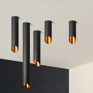 LAMPA PLAFON MODERNA AURIE NEAGRA 30 CM APP572-1C - Img 2