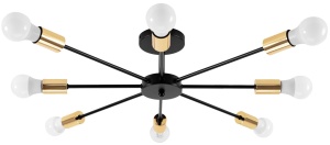 Lampă Spider 8 Black Gold APP502-8C - Img 3