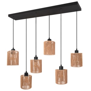 Lampă suspendată APP1822-6CP NATURE BLACK