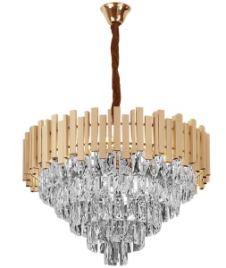 Lampă suspendată Cristal G053-CP 80CM Gold