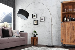 LAMPADAR BIG BOW NEGRU 170/180 CM COD 35399 DESIGN MODERN - Img 3
