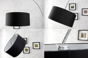 LAMPADAR BIG BOW NEGRU 170/180 CM COD 35399 DESIGN MODERN - Img 6