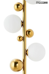 LAMPADAR CU LED-URI,VALENTINO, AURIU, DIN METAL SI STICLA, STIL MODERN, B2 - Img 2