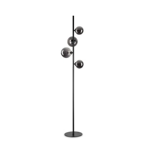 LAMPADAR PERLAGE PT4, FUMURIU/NEGRU, DIN METAL, STIL MODERN