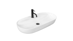 LAVOAR REA AURA, 81CM, ALB, MONTAJ PE BLAT, DESIGN DEOSEBIT, CALITATE SUPERIOARA, REA