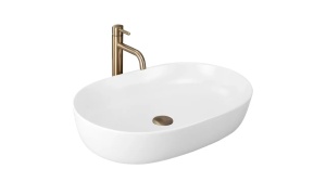 LAVOAR REA CLEO, 60,5 CM, ALB MAT, DIN CERAMICA, CALITATE SUPERIOARA - Img 5