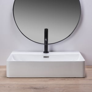 LAVOAR REA GINA, ALB, 59 CM, DIN CERAMICA, CALITATE SUPERIOARA - Img 2