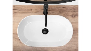 LAVOAR REA LAYLA, ALB, 53 CM, DIN CERAMICA, CALITATE SUPERIOARA - Img 4