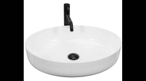 LAVOAR REA QUEEN, ALB, 55 CM, DIN CERAMICA, CALITATE SUPERIOARA - Img 6