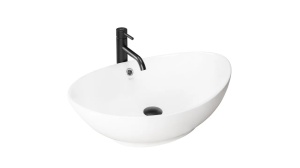 LAVOAR REA WENDY, ALB, 59 CM, DIN CERAMICA, CALITATE SUPERIOARA - Img 2