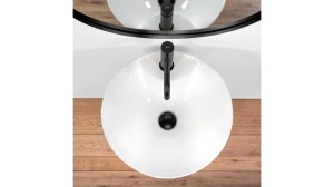 LAVOAR STATIV RIVER, 86 CM, ALB, DIN CERAMICA, CALITATE SUPERIOARA - Img 4