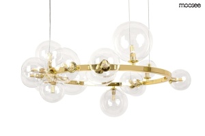 LUSTRA ALURE 85 GOLD, CONFECTIONATA DIN METAL SI STICLA, STIL MODERN