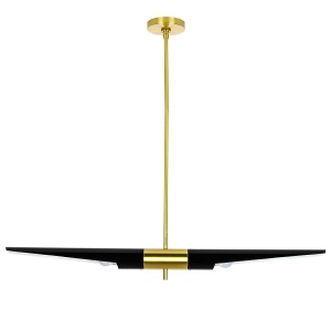 LUSTRA APOLLO 1, NEGRU/AURIU, DIN METAL, STIL MODERN