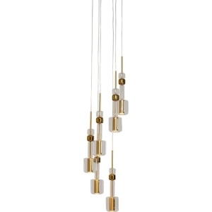 LUSTRA CANDY BAR 44 GOLD, CONFECTIONATA DIN STICLA SI METAL, STIL MODERN - Img 2