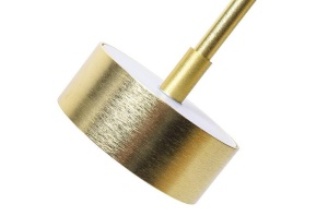 LUSTRA CAPRI 6, DIN METAL SI STICLA, AURIU/TRANSPARENT, STIL MODERN, B2 - Img 3