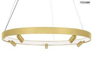 LUSTRA CIRCLE SPOT 98 GOLD, CONFECTIONATA DIN OTEL INOXIDABIL SI ACRIL, STIL MODERN