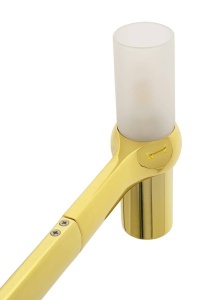 LUSTRA CU LED-URI ATOMIC LONG, AURIE, CONFECTIONATA DIN METAL, STIL MODERN - Img 2