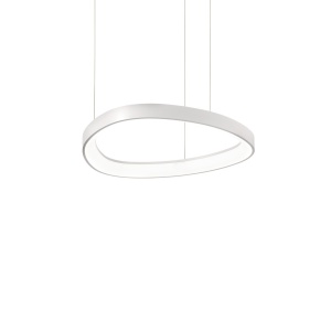 LUSTRA GEMINI SP D042, 42,5CM, ALB, DIN METAL SI POLICARBONAT, STIL MODERN