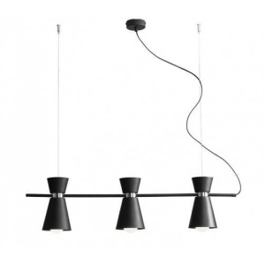 LUSTRA KEDAR 989E1, DIN METAL, NEAGRA, STIL VINTAGE ALDEX