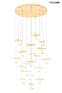 LUSTRA LEAFS DISC AURIE, CONFECTIONATA DIN METAL, STIL MODERN