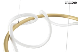 LUSTRA LED EXCLUSIVISTA 60CM, SERPIENTE, CONFECTIONATA DIN METAL SI LED, STIL MODERN - Img 6