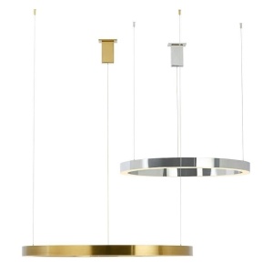 LUSTRA LED, RING SLIM 100, AURIE, CONFECTIONATA DIN OTEL LUSTRUIT, STIL MODERN - Img 5