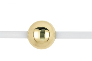 LUSTRA LIBRA 90, ALB/AURIU, DIN METAL SI STICLA, STIL MODERN - Img 2