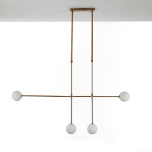 LUSTRA MODERNA, ALYCIA D , COD 4935, STIL MODERN, REALIZAT DIN METAL SI STICLA - Img 5