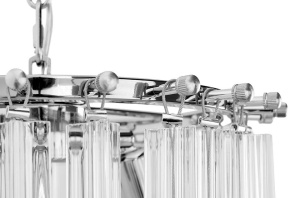 LUSTRA MURANO L, CROM, DIN METAL SI STICLA, STIL MODERN - Img 4