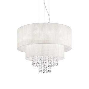 LUSTRA OPERA SP6, ALB, DIN CRISTAL, STIL MODERN
