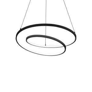 LUSTRA OZ SP D60, 60CM, NEGRU, DIN METAL, STIL MODERN
