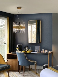 LUSTRA/PLAFONIERA GRACE, 35 CM, AURIU PERIAT/TRANSPARENT, DIN METAL SI STICLA, STIL MODERN