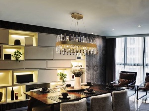 LUSTRA/PLAFONIERA GRACE, 80 CM, AURIU PERIAT/TRANSPARENT, DIN METAL SI STICLA, STIL MODERN - Img 2