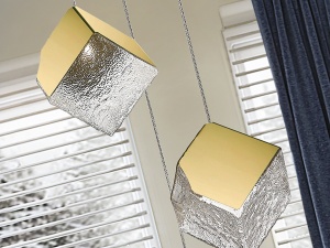LUSTRA/PLAFONIERA PRISCILA, 50 CM, AURIU/TRANSPARENT, DIN METAL, OTEL SI STICLA, STIL MODERN - Img 2