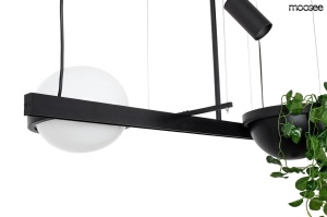 LUSTRA PLANT NEAGRA, CONFECTIONATA DIN METAL SI STICLA ELIPTICA, STIL MODERN - Img 3