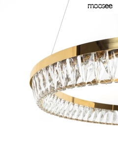 LUSTRA SAVOY 80 GOLD, CONFECTIONATA DIN METAL SI CRISTALE, STIL MODERN - Img 3