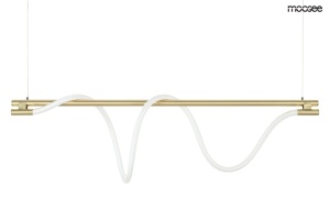 LUSTRA SERPIENTE 120 GOLD, CONFECTIONATA DIN METAL SI TEXTIL, STIL MODERN