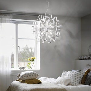 LUSTRA VORTEX SP6, ALB/ARGINTIU, DIN METAL, STIL MODERN - Img 3