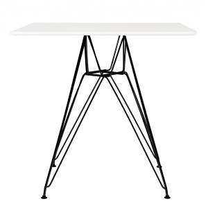 MASA ALBA DSR SQUARE BLACK 80x80 STIL MODERN B2 - Img 1