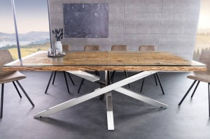 MASA DE LIVING, DIN LEMN TEC SI METAL 220CM, BARRACUDA, REALIZATA MANUAL, ARTIM GROUP SELECTION - Img 2