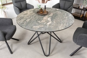 MASA DE SUFRAGERIE, CIRCULAR 120CM, CERAMICA ASPECT PIATRA NATURALA, ARTIM GROUP SELECTION - Img 2