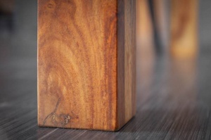 MASA DE SUFRAGERIE, LAGOS 140CM, LEMN MASIV SHEESHAM, COD 43752, DESIGN RETRO - Img 5