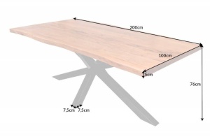 MASA DE SUFRAGERIE, WILD 200CM, DIN LEMN DE SALCAM, DESIGN INDUSTRIAL, COD 42304 - Img 5