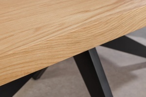 MASA DE SUFRAGERIE, ZEUS 200CM, FURNIR LEMN DE STEJAR SI METAL, ASPECT NATUR, ARTIM GROUP SELECTION - Img 7