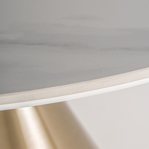 MASA DEOSEBITA, FREYUNG 120CM, DIN FAIANTA SI METAL, ALB/AURIU, ARTIM GROUP SELECTION - Img 3