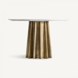 MASA DEOSEBITA, LEZEY, 120CM, BLAT DIN MARMURA SI SUPORT DE METAL, ARTIM GROUP SELECTION