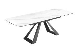 MASA DINING EXTENSIBILA, CONCORD 180/230CM, BLAT DIN STICLA, CERAMICA SI PICIOARE METAL, ARTIM GROUP SELECTION