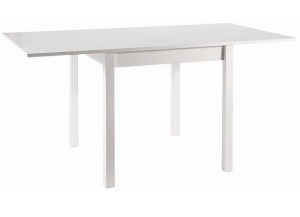 MASA DINING EXTENSIBILA FLIP, 80(160)X80, ALB MAT, PAL MELAMINAT, STIL MODERN, SIGNAL - Img 2